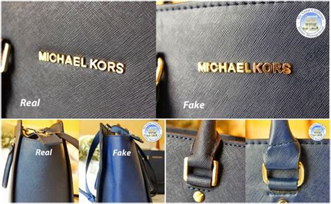 michael kors logo real vs fake|real michael kors bag inside.